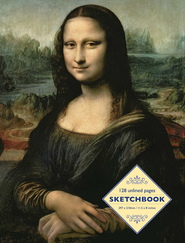 Sketchbook: Mona Lisa by Leonardo Da Vinci: 128 Unlined Pages book cover by Peony Press