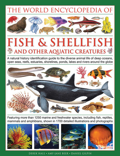 The Illlustrated Encyclopedia of Fish & Shellfish of the World: A Natural History Identification Guide To The Diverse Animal Life Of Deep Oceans, Open Seas, Reefs, Estuaries, Shorelines, Ponds, Lakes And Rivers Around The Globe book cover by Derek Hall, Daniel Gilpin, Mary-Jane Beer