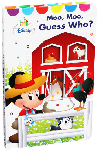 Disney Baby Moo, Moo, Guess Who? (Guess Who) book cover by Sally Little
