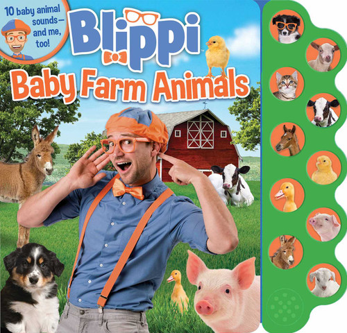 Blippi: Baby Farm Animals (10-Button Sound Books) book cover by Editors of Studio Fun International