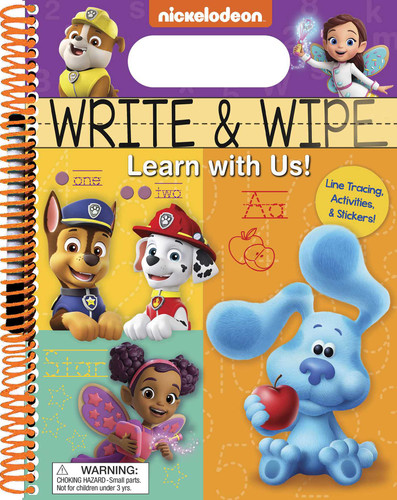 Nickelodeon: Write and Wipe: Learn with Us! (Write and Wipe) book cover by Editors of Studio Fun International