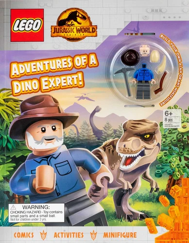 LEGO Jurassic World: Adventures of a Dino Expert! (Activity Book with Minifigure) book cover by AMEET Publishing