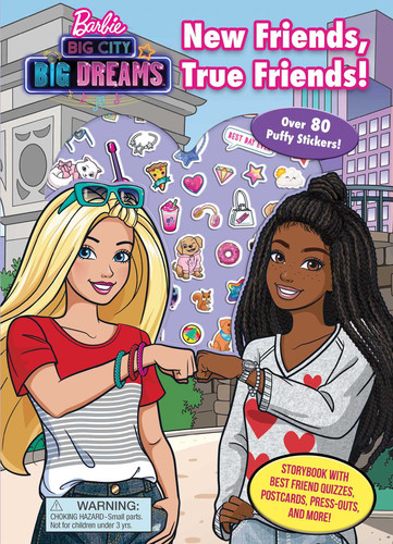 Barbie: Big City Big Dreams: New Friends, True Friends (Puffy Stickers) book cover by Devra Newberger Speregen