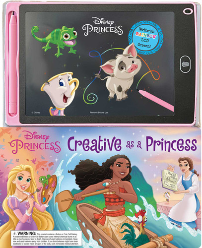 Disney Princess: Creative as a Princess (Book with LCD Screen) book cover by Maggie Fischer
