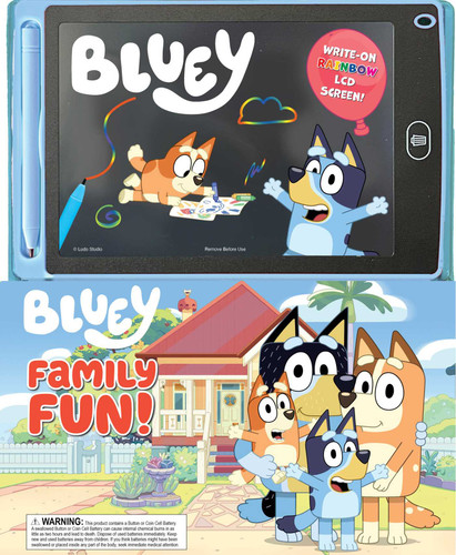 Bluey: Family Fun! - Bluey Toddler Activity, Includes LCD Screen and Stylus, for Kids Ages 3-5 book cover by Grace Baranowski