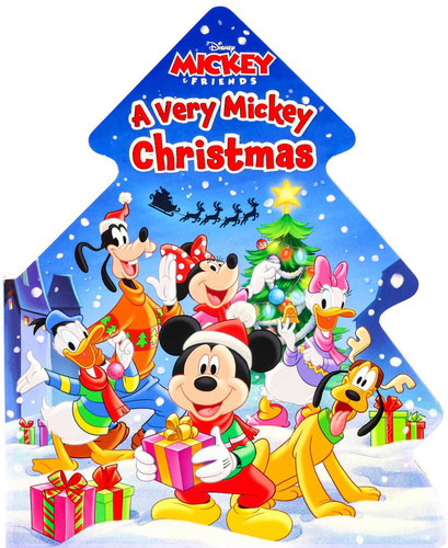 Disney Mickey & Friends: A Very Mickey Christmas (Shaped Board Books) book cover by Dienesa Le