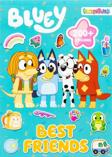 Bluey Stickertivity: Best Friends (Stickertivity) book cover by Dienesa Le