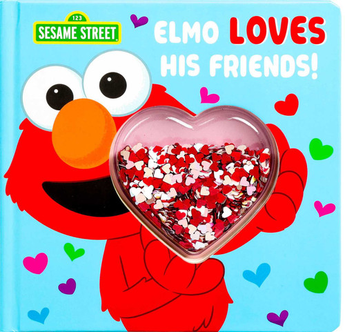 Sesame Street: Elmo Loves His Friends! - Sequin Shaker Book, Interactive Elmo Board Book for Babies (Officially Licensed) (Sequin Shaker) book cover by Marilynn James