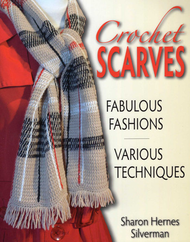Crochet Scarves book cover by Sharon Hernes Silverman