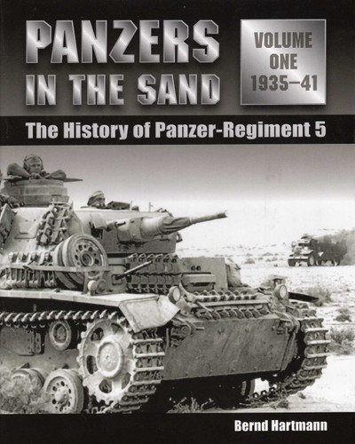 Panzers in the Sand book cover by Bernd Hartmann