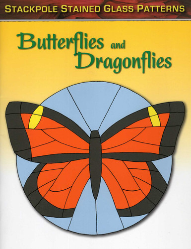 Butterflies and Dragonflies (Stained Glass Patterns) book cover by Sandy Allison