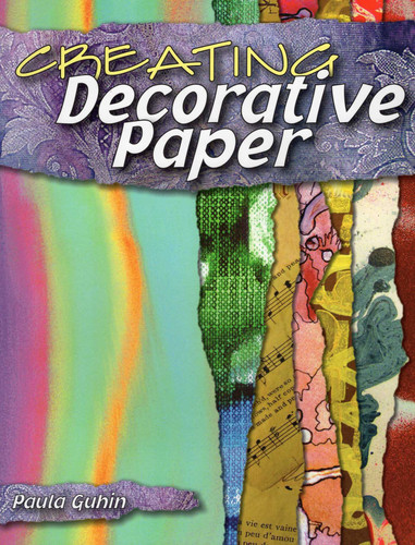 Creating Decorative Paper book cover by Paula Guhin