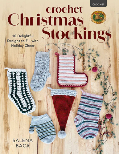 Crochet Christmas Stockings: 10 Delightful Designs to Fill with Holiday Cheer book cover by Salena Baca