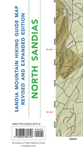 Sandia Mountain Hiking Guide Map, Revised and Expanded Edition book cover by Mike Coltrin