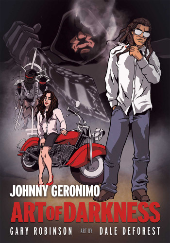 Johnny Geronimo: Art of Darkness (Red Planet Books) book cover by Gary Robinson
