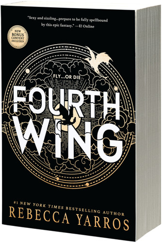 Fourth Wing book cover by Rebecca Yarros