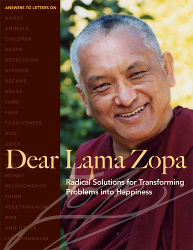Dear Lama Zopa: Radical Solutions for Transforming Problems into Happiness book cover by Thubten Zopa