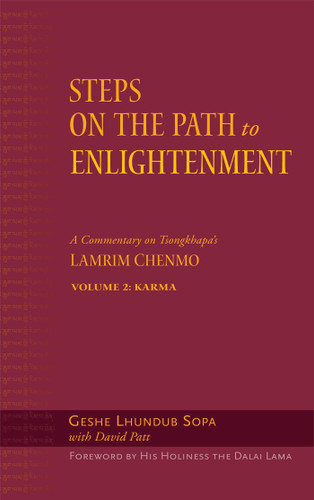 Steps on the Path to Enlightenment: A Commentary on Tsongkhapa's Lamrim Chenmo, Volume 2: Karma (Steps on the Path to Enlightenment) book cover by Lhundub Sopa