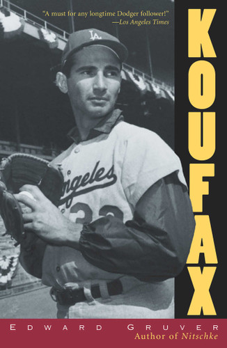 Koufax book cover by Edward Gruver
