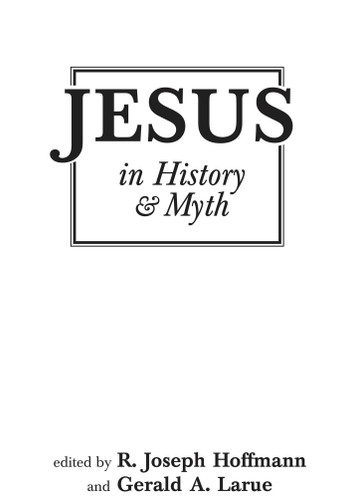 Jesus in History and Myth book cover by 