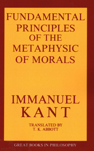 Fundamental Principles of the Metaphysic of Morals book cover by Immanuel Kant