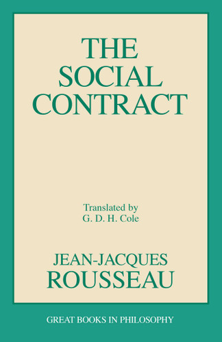 Social Contract book cover by Jean-Jacques Rousseau