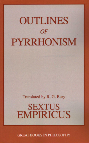 Outlines of Pyrrhonism book cover by Sextus Empiricus
