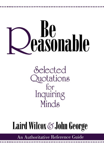 Be Reasonable book cover by Laird Wilcox