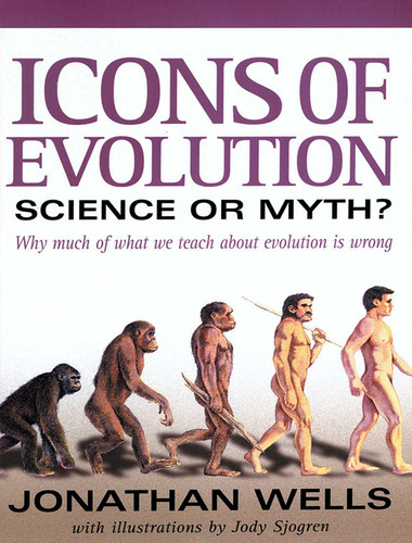 Icons of Evolution: Science or Myth? Why Much of What We Teach About Evolution Is Wrong book cover by Jonathan Wells