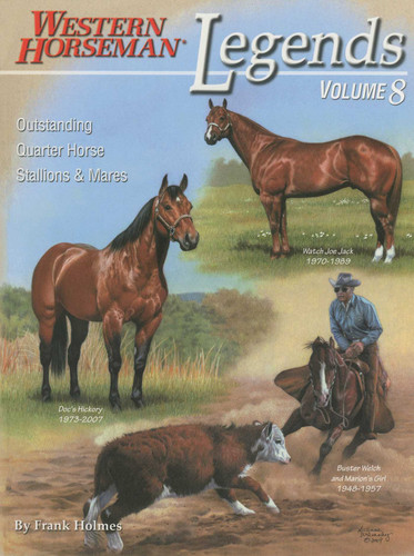 Legends: Outstanding Quarter Horse Stallions & Mares, Revised book cover by Frank Holmes