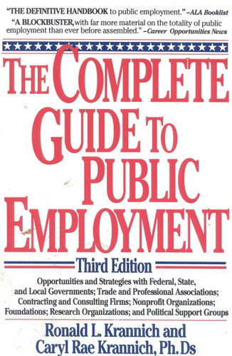 Complete Guide to Public Employment book cover by Ron Krannich, Caryl Krannich