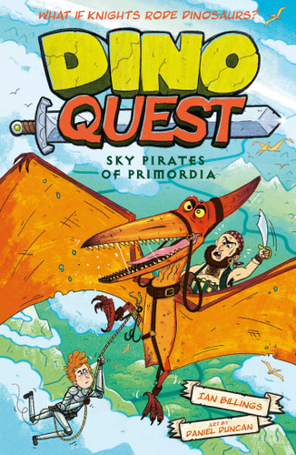Dino Quest: Sky Pirates of Primordia book cover by Billings