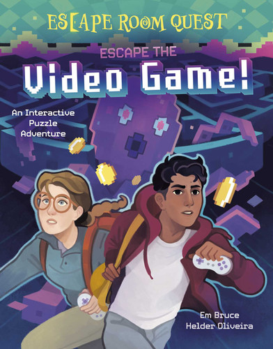 Escape Room Quest: Escape the Video Game!: An Interactive Puzzle Adventure book cover by Bruce