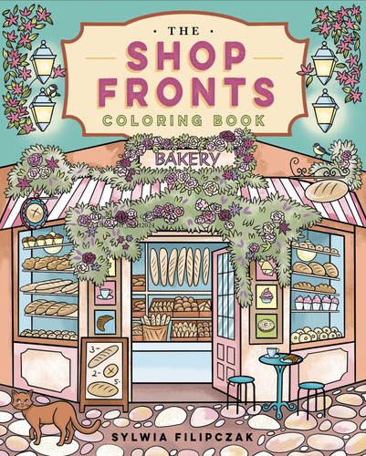 The Shop Fronts Coloring Book (Sirius Creative Coloring) book cover by Sylwia Fililczak