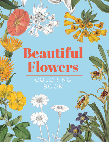 Beautiful Flowers Coloring Book (Hardback Vintage Coloring) book cover by The Royal Botanic Gardens Kew