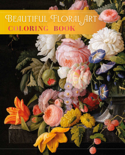 Beautiful Floral Art Coloring Book book cover by David Woodroffe