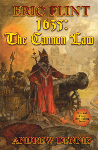 1635: Cannon Law book cover by Eric Flint, Andrew Dennis