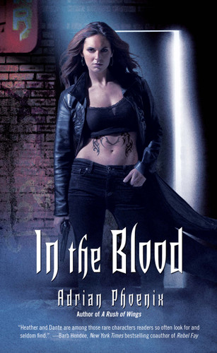 In the Blood book cover by Adrian Phoenix