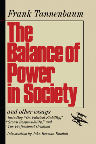 The Balance of Power in Society book cover by Frank Tannenbaum