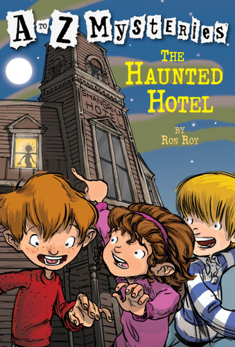 A to Z Mysteries: The Haunted Hotel (A to Z Mysteries) book cover by Ron Roy