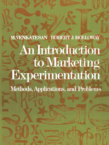 Intro to Marketing Experimentation book cover by Venkatesa