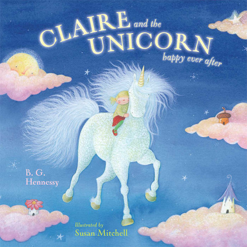 Claire and the Unicorn Happy Ever After book cover by B. G. Hennessy