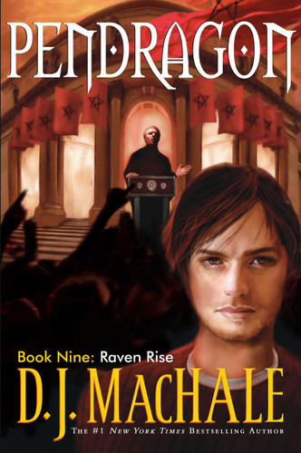 Raven Rise (Pendragon) book cover by D.J. MacHale