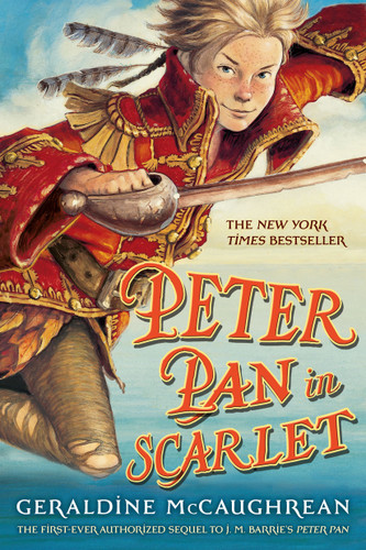 Peter Pan in Scarlet book cover by Geraldine McCaughrean