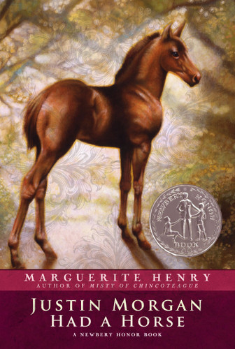 Justin Morgan Had a Horse book cover by Marguerite Henry