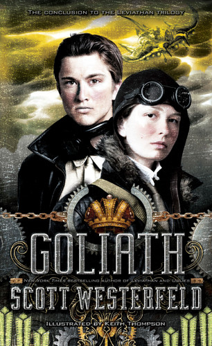 Goliath (The Leviathan Trilogy) book cover by Scott Westerfeld