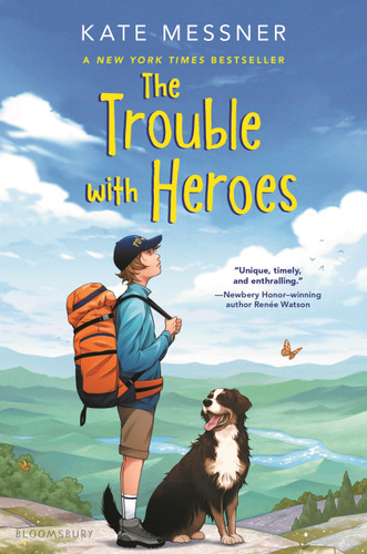 The Trouble with Heroes book cover by Kate Messner