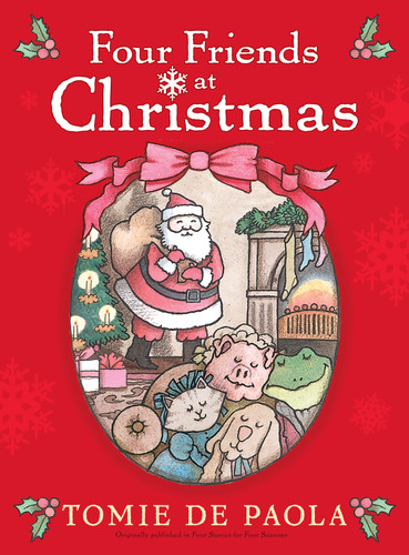 Four Friends at Christmas book cover by Tomie dePaola