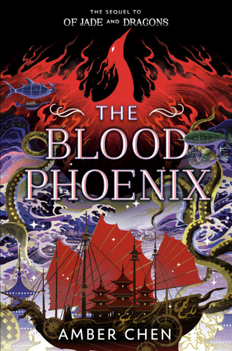 The Blood Phoenix (OF JADE AND DRAGONS) book cover by Amber Chen