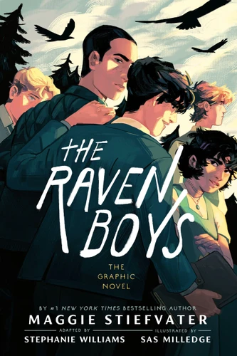 The Raven Boys: The Graphic Novel (The Raven Cycle: The Graphic Novels) book cover by Maggie Stiefvater, Stephanie Williams